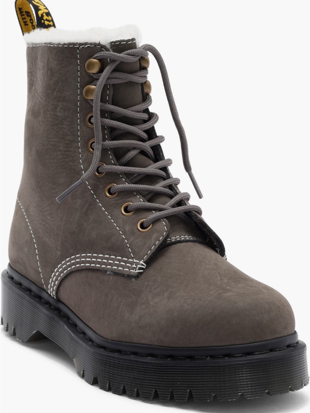 Dr Martens Women’s 1460 Pascal Bex Gunmetal Nubuck Boots Sz 11 NWB 41419020
